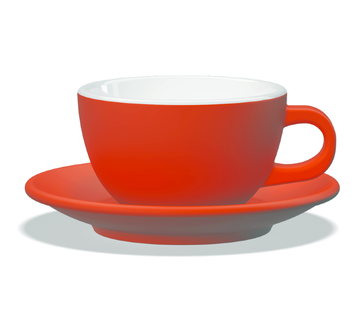 "TULIPANO" 300ml Latte Cups (L) - red matte